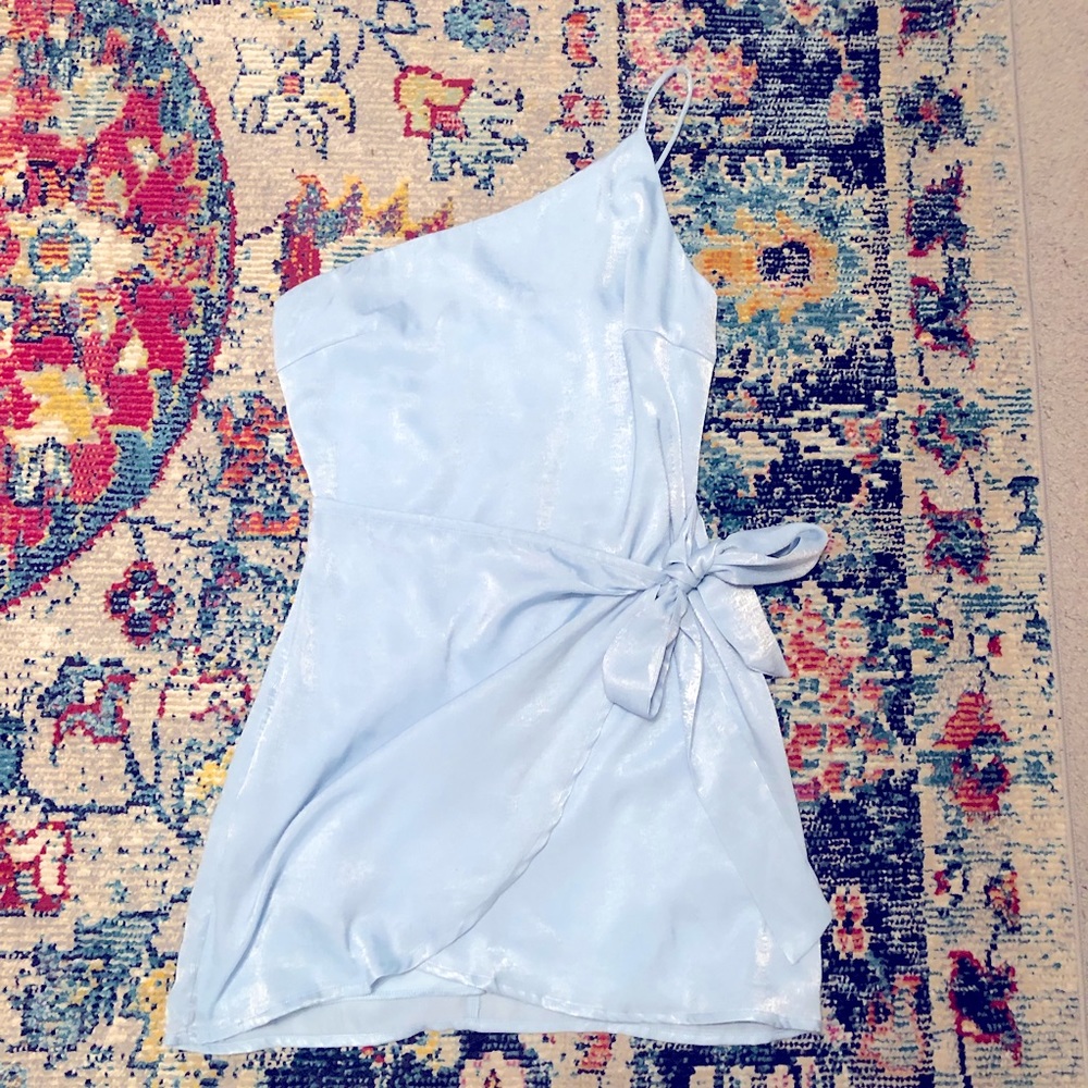 Santorini Satin Wrap Dress
